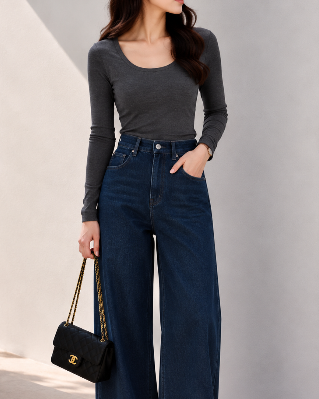 Elegant Scoop 美ライントップス