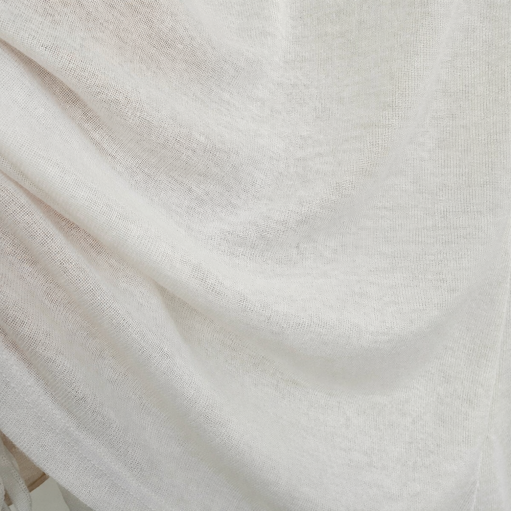 Sheer Draped Side-Drawstring Top
