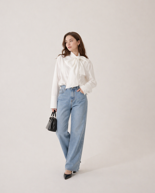 Bow Tie Elegant Blouse