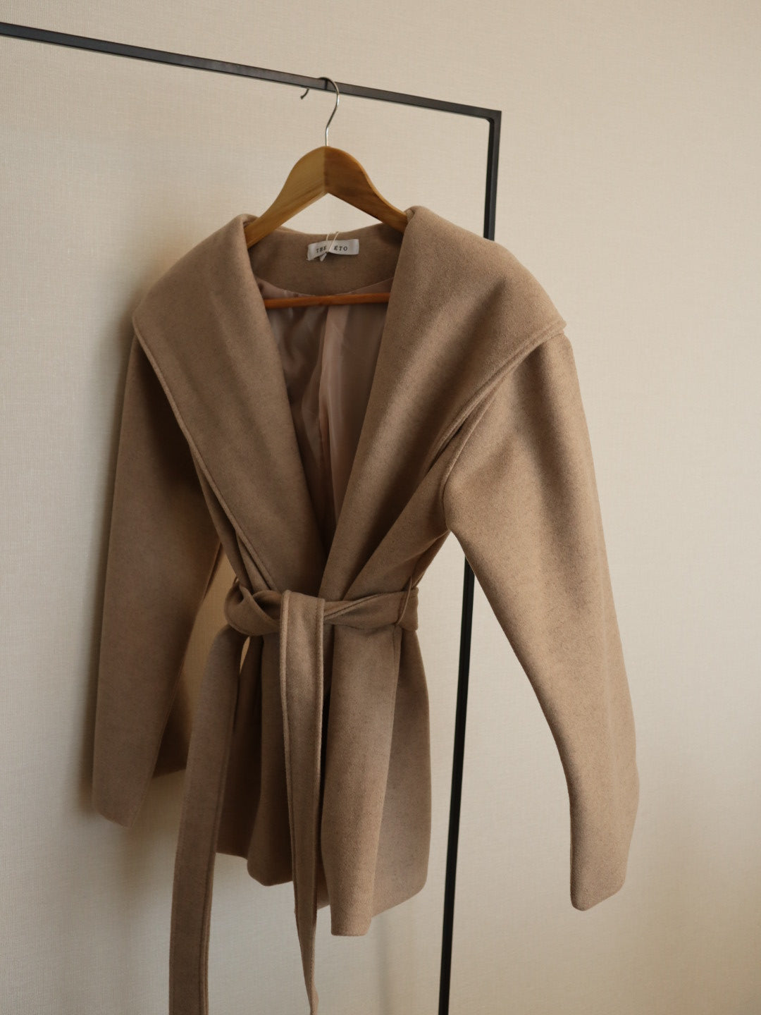 Chic Cozy Hooded Wrap Coat