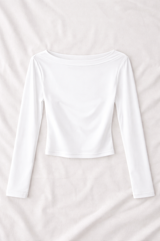 Smooth Fit Boat Neck Top