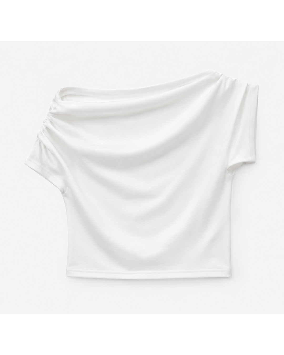 Draped One-Shoulder Top