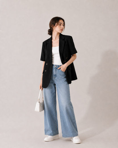 ハーフスリーブテーラードジャケット