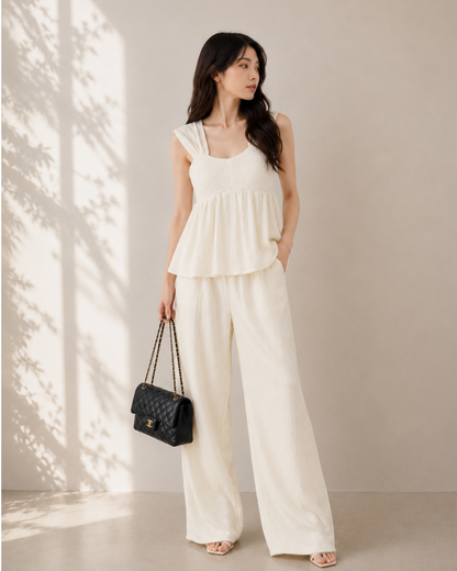 Luxe シャーリングキャミSET