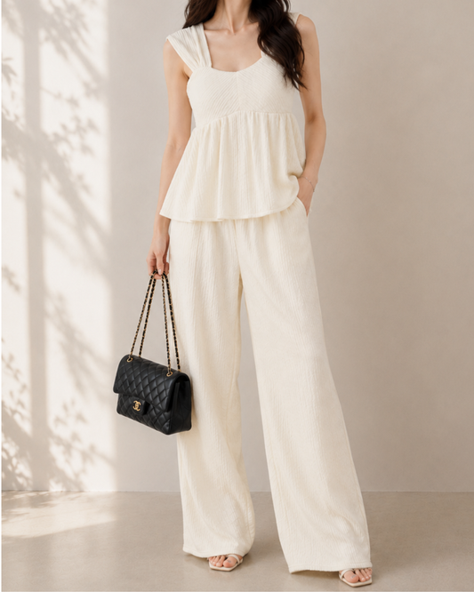 Luxe シャーリングキャミSET