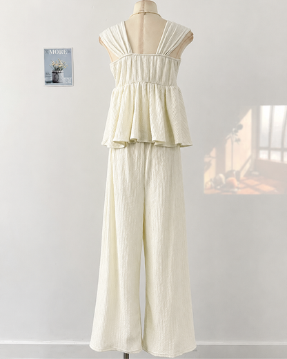 Luxe シャーリングキャミSET