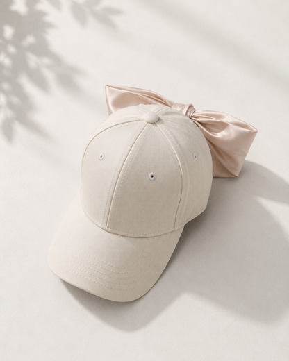 Elegant バックリボンキャップ