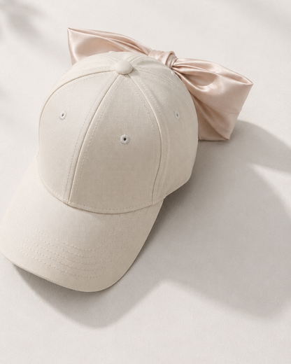 Elegant バックリボンキャップ