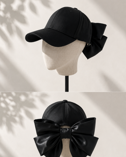 Elegant バックリボンキャップ