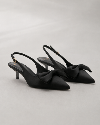 Grace Ribbon Slingback パンプス