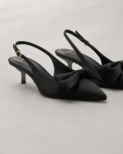 Grace Ribbon Slingback パンプス