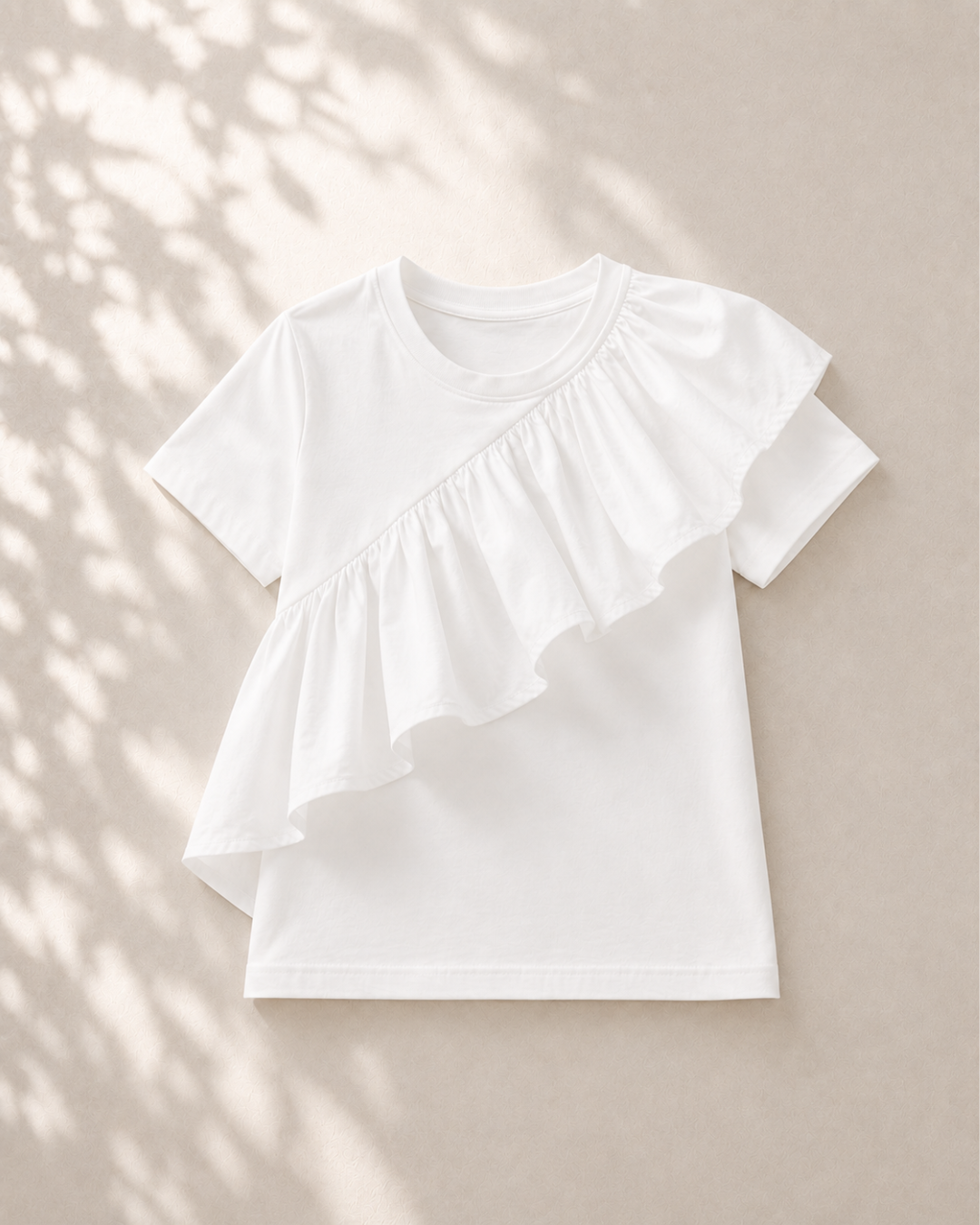 【最短発送SM】ボリュームフリルデザインTシャツ