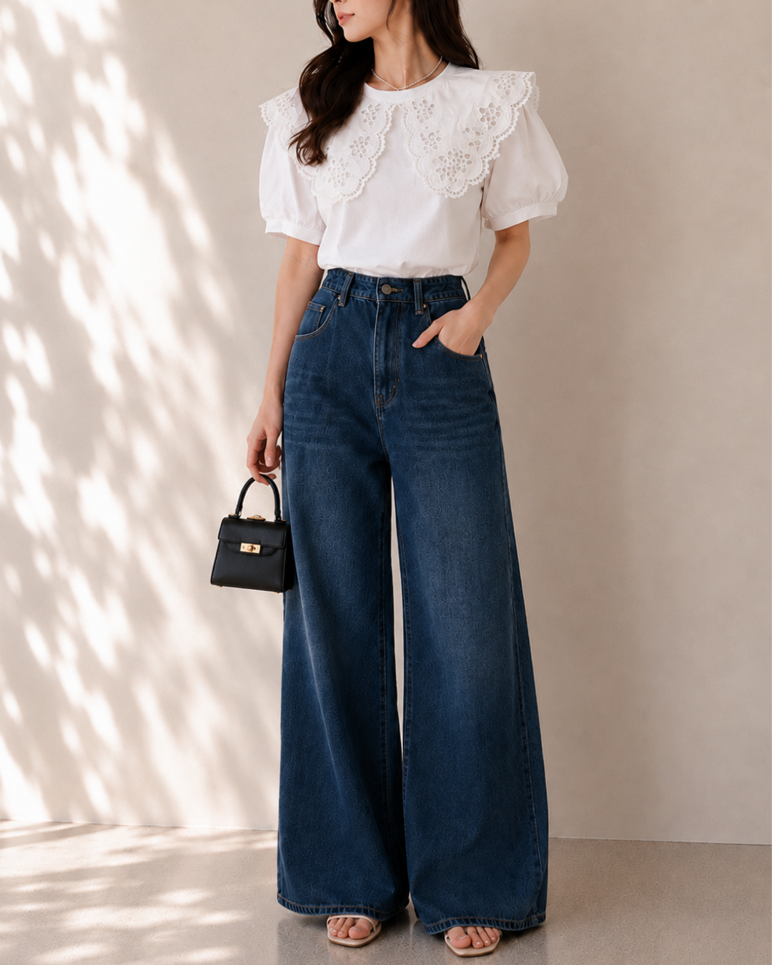 Fleur Lace フラワーレースカラートップス