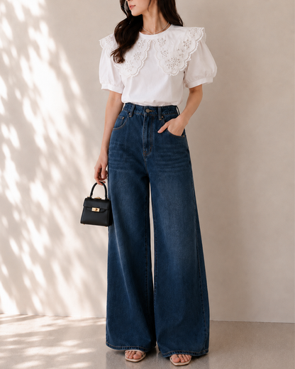 Fleur Lace フラワーレースカラートップス