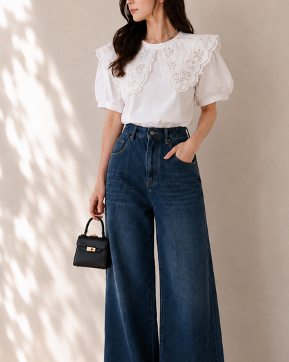 Fleur Lace フラワーレースカラートップス