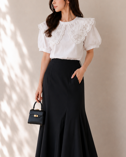 Fleur Lace フラワーレースカラートップス