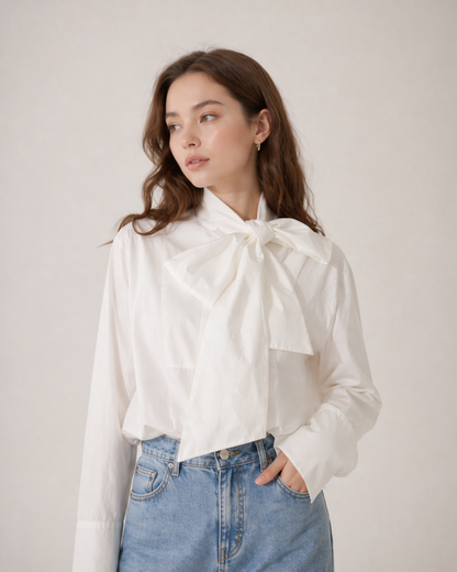 Bow Tie Elegant Blouse