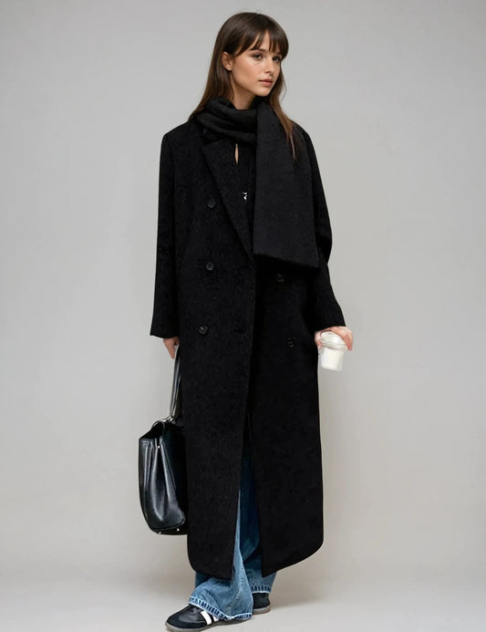 Premium Wool Blend Long Coat
