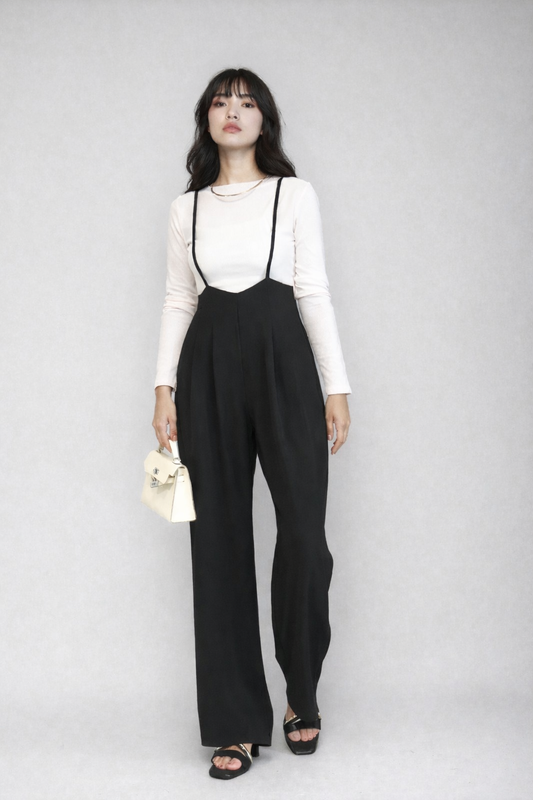 Classy Form Suspender Pants