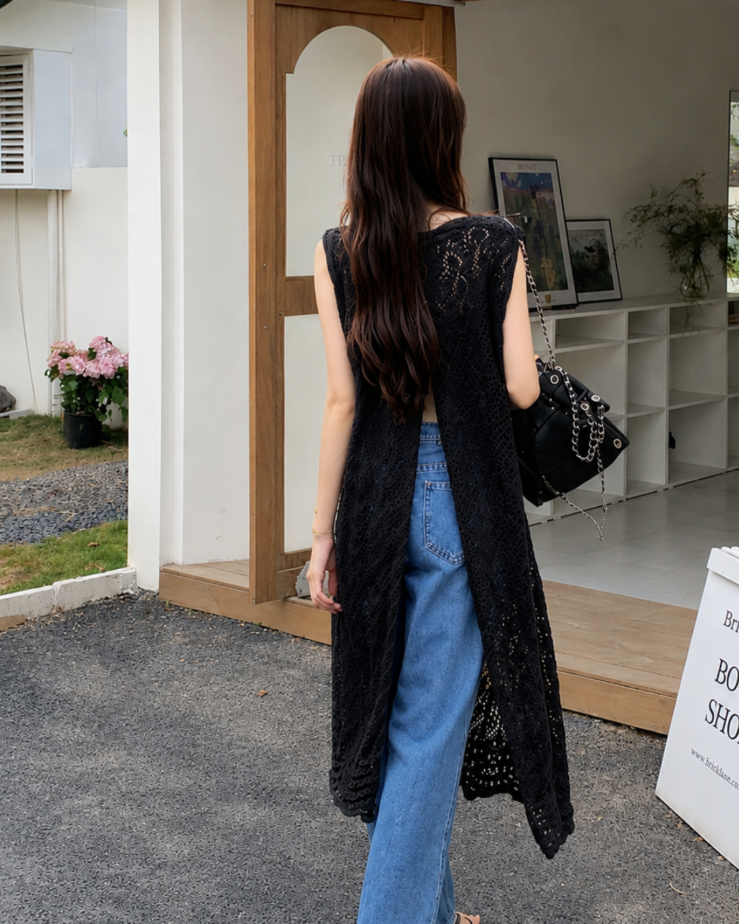 2WAYレースロングジレトップス