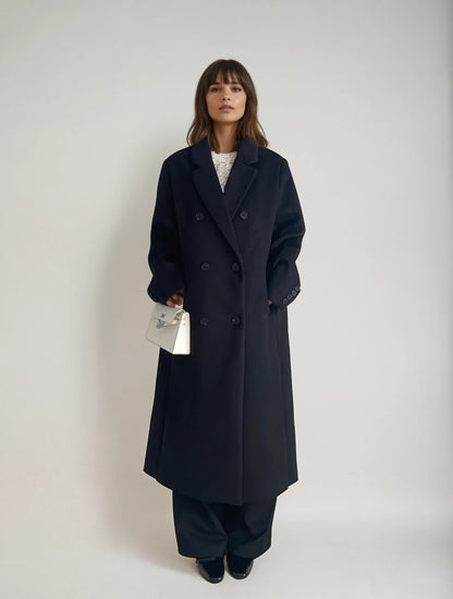 Premium Wool Blend Long Coat