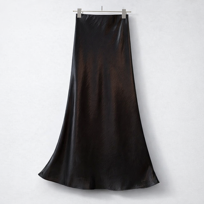 Satin-Like Flare Skirt