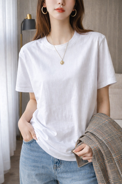 Classic Fit Cotton100% Tシャツ