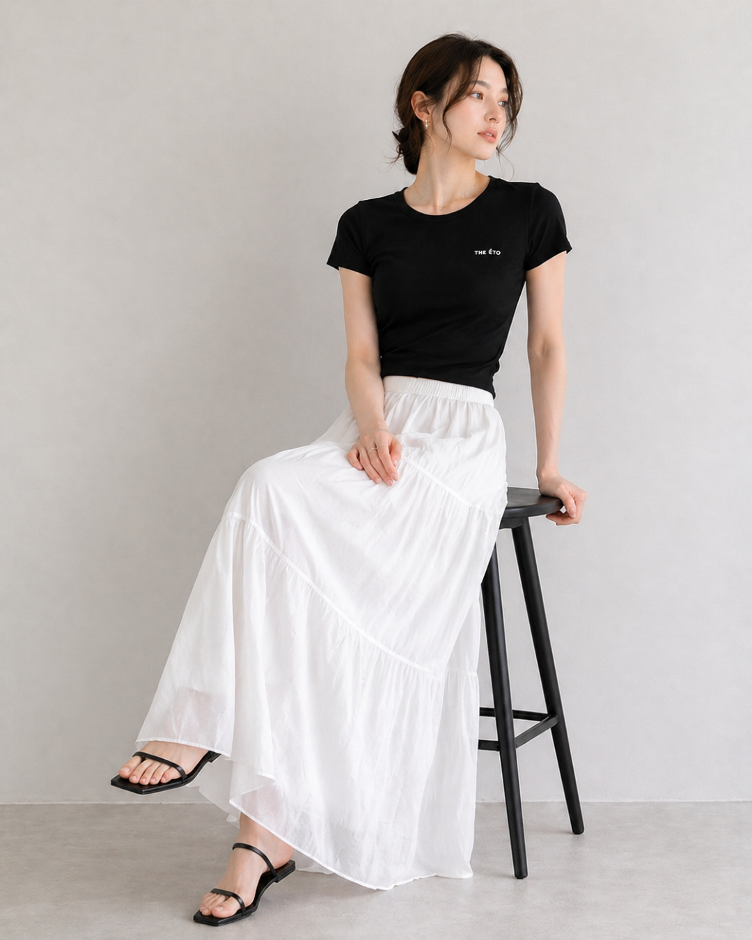 【Airy Pleats Long Skirt】