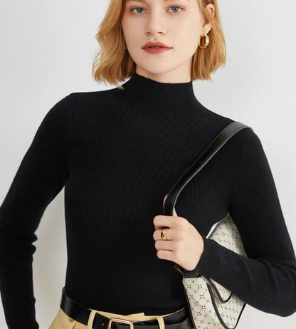 Soft Touch High Neck Knit Top