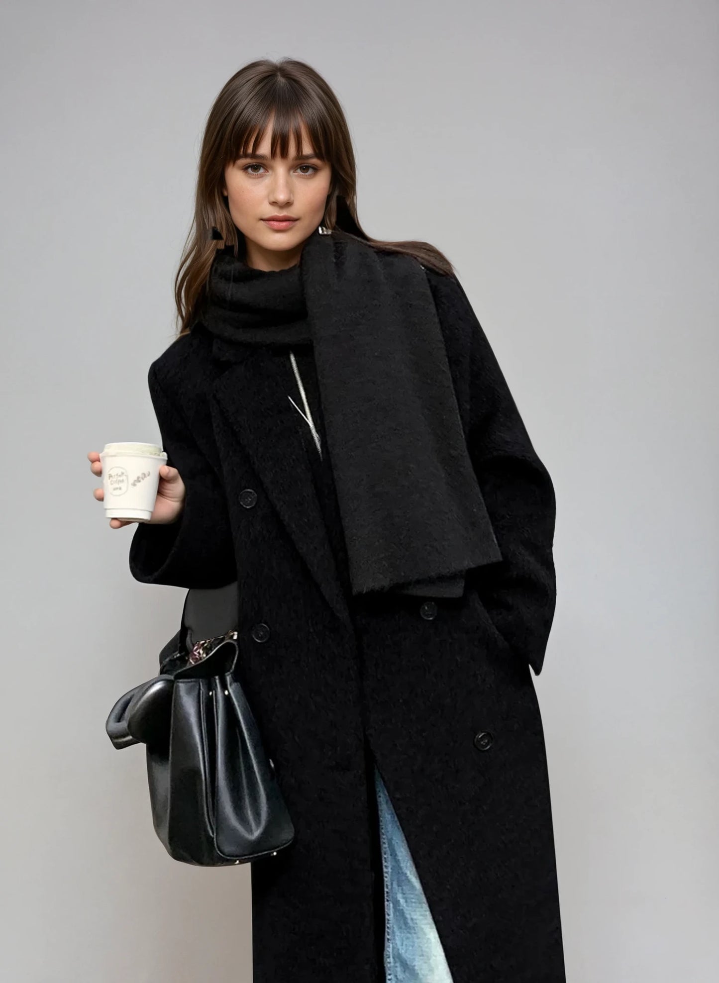Premium Wool Blend Long Coat