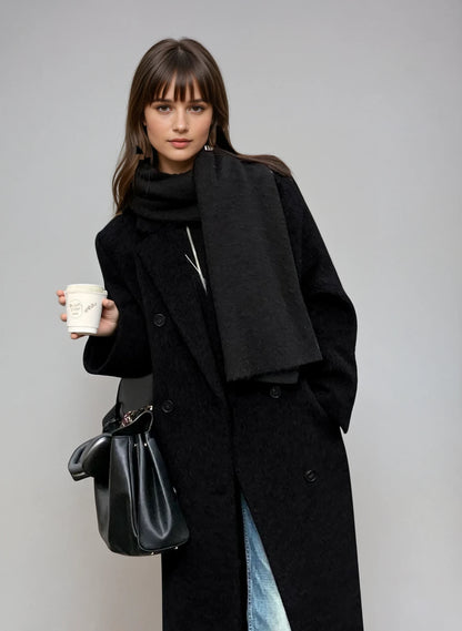 Premium Wool Blend Long Coat