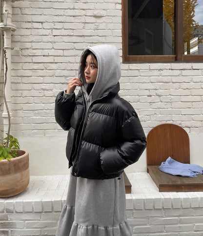 Tiered Hoodie Long Dress