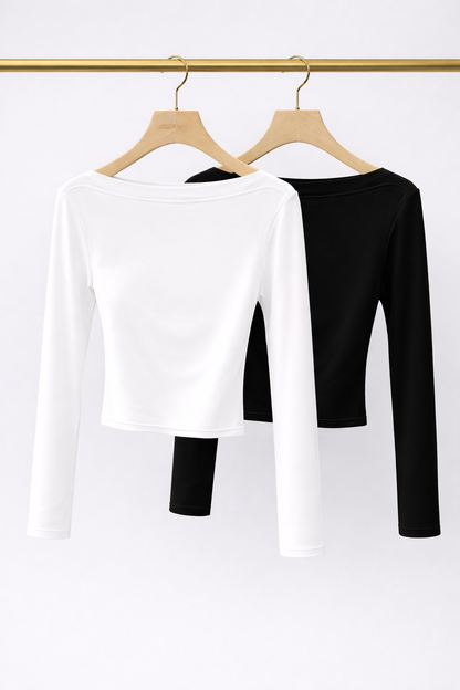 Smooth Fit Boat Neck Top