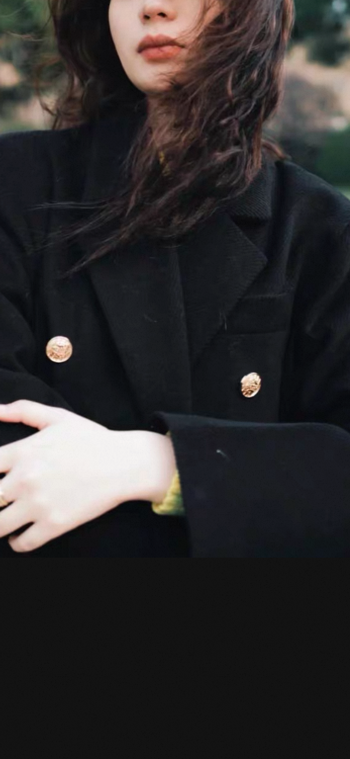 Quilted Golden Button Tailored Coat