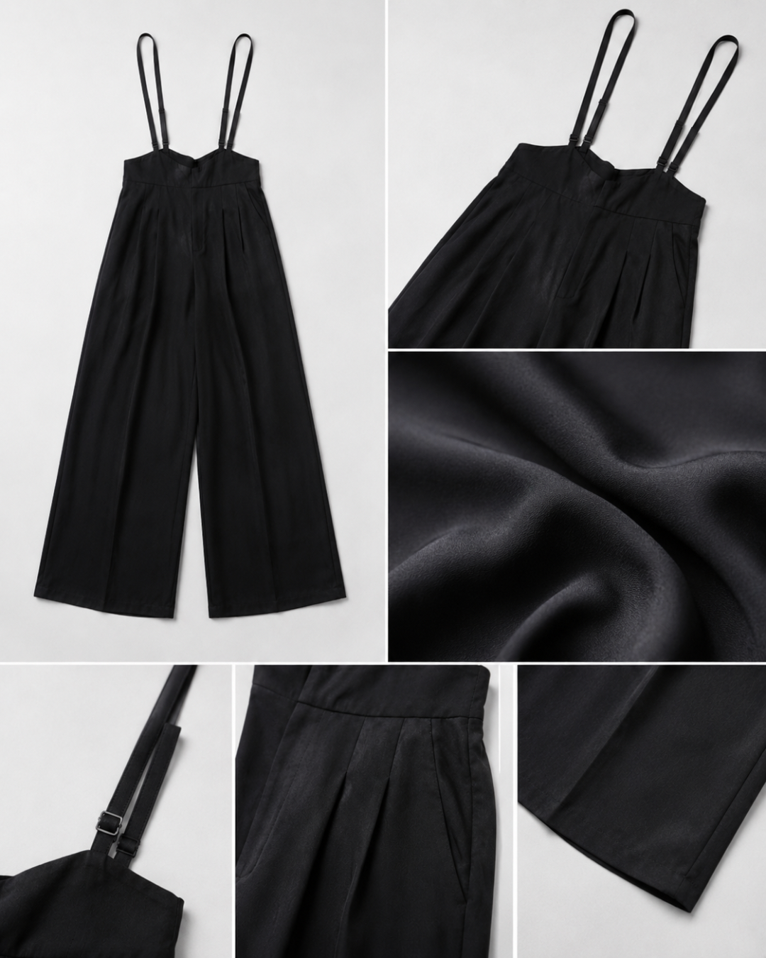 【Classy Form Suspender Pants】