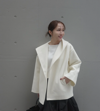 Chic Cozy Hooded Wrap Coat