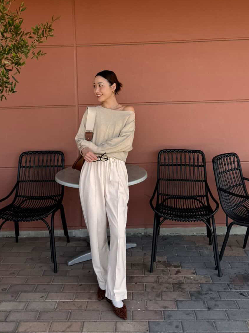 Spring Soft Off-Shoulder Knit