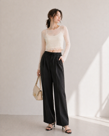 【Relax Easy Straight Pants】