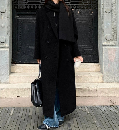 Premium Wool Blend Long Coat